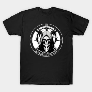 Hail satan skull art T-Shirt